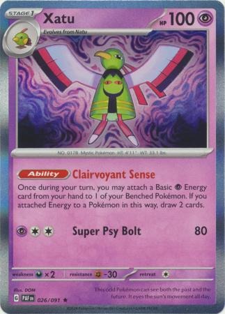 Xatu - 026/091 - Rare - Paldean Fates